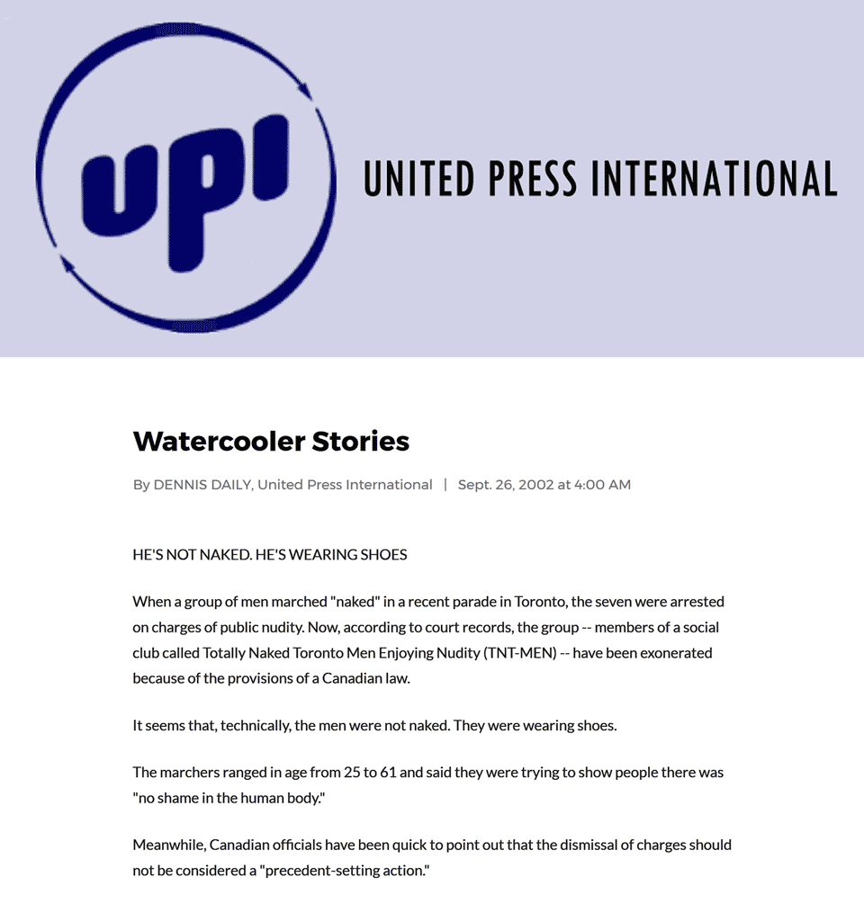 United Press International (UPI) 2002-09-26 - Charges gone